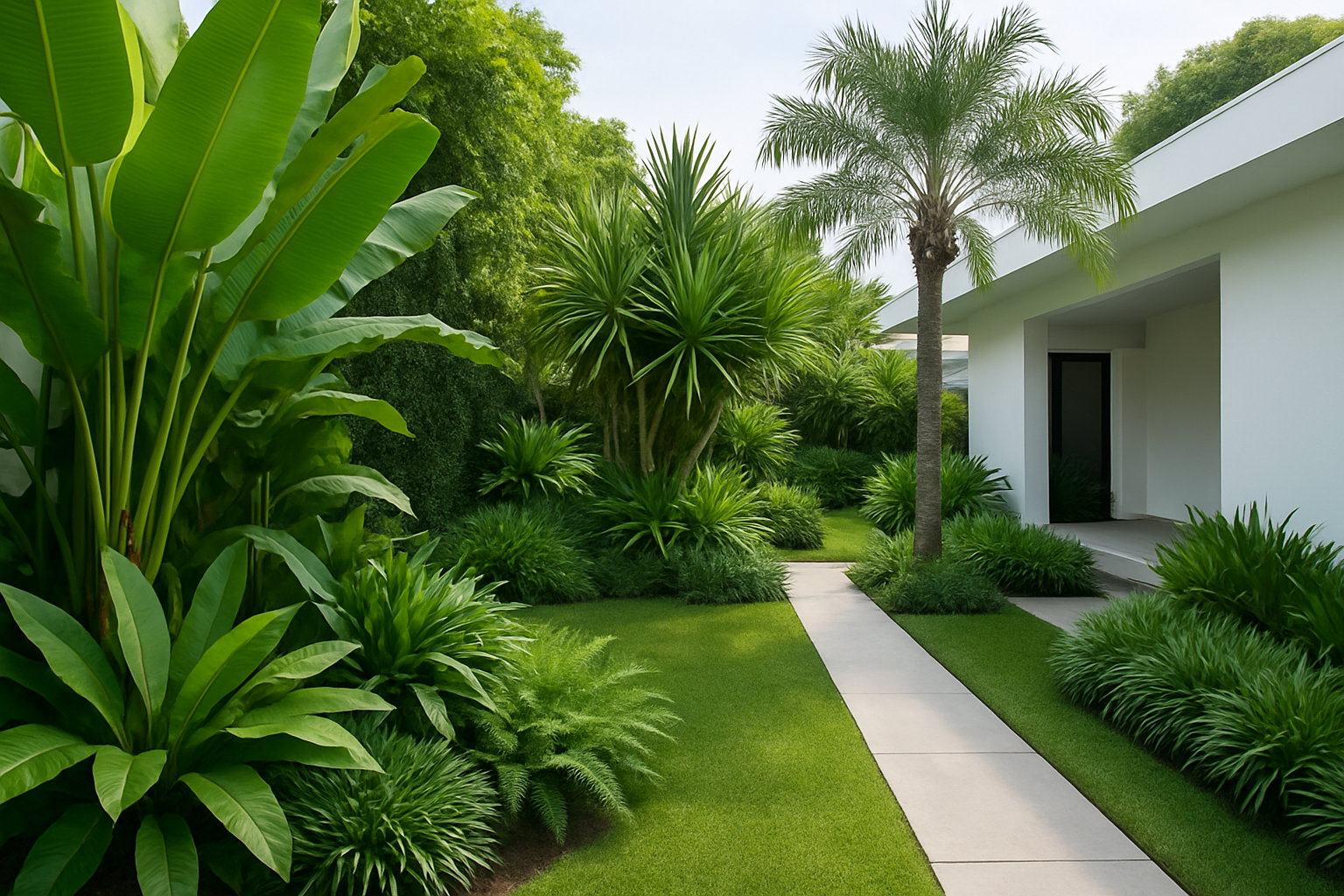 Tropical Modern Garden Design Ideas