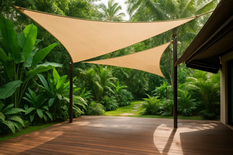 Shade Sails and Awnings for Gardens