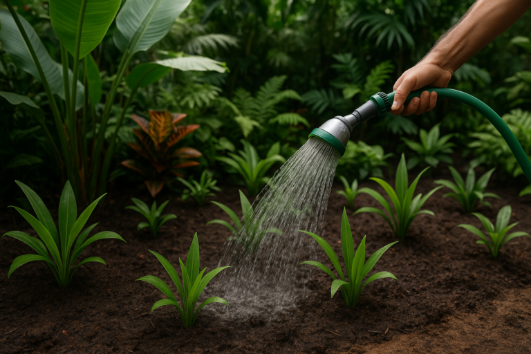 How to Water a New Garden or Planting